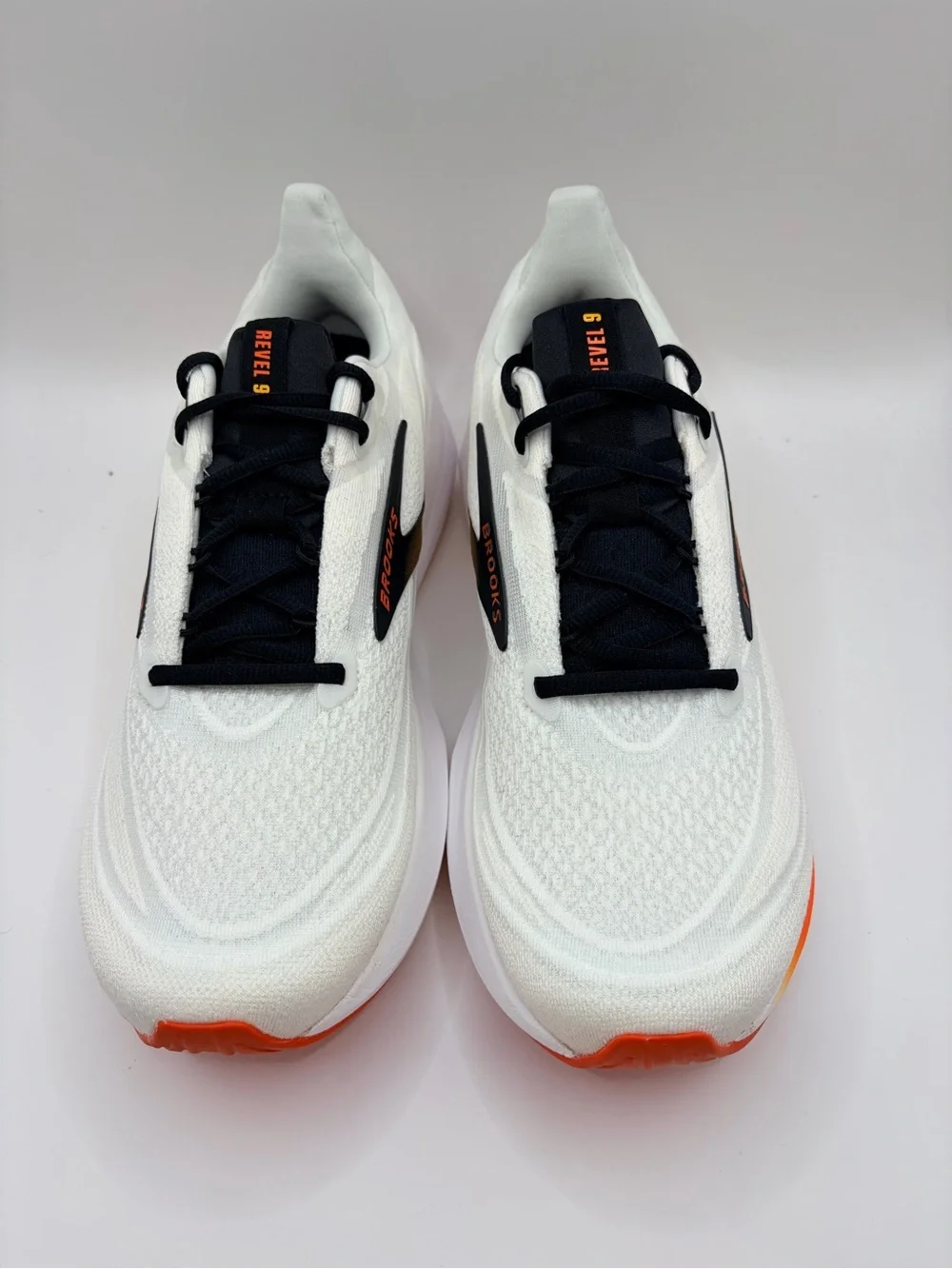 Brooks White Black Orange Yellow Running Shoes